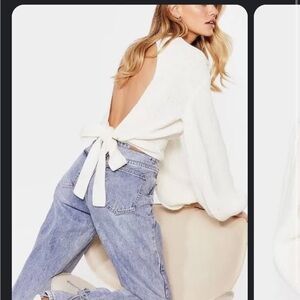 Nasty Gal Oh Tie There Knitted sweater